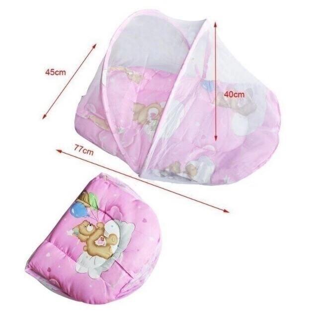 Foldable Soft Cushion Baby Bed with Mosquito Net (Category: Car Seats) located in Manila. Submitted by acinad_ (Listing ID 1063756823, Image 2). Description: Foldable Soft Cushion Bed with Mosquito Net for Babies Available colors: - Pink - Blue For shipping: - Grab Delivery - LalaMove - Angkas Message for inquiries!.