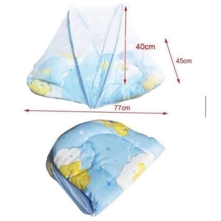 Foldable Soft Cushion Baby Bed with Mosquito Net (Category: Car Seats) located in Manila. Submitted by acinad_ (Listing ID 1063756823, Image 3). Description: Foldable Soft Cushion Bed with Mosquito Net for Babies Available colors: - Pink - Blue For shipping: - Grab Delivery - LalaMove - Angkas Message for inquiries!.