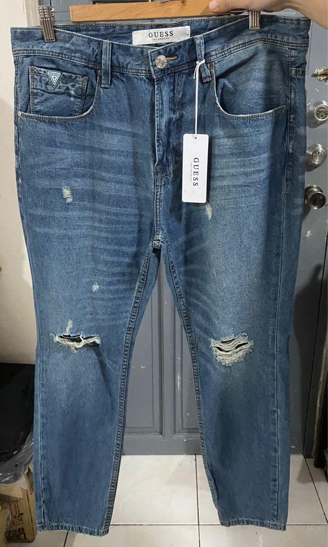 Guess ripped jeans womens discount