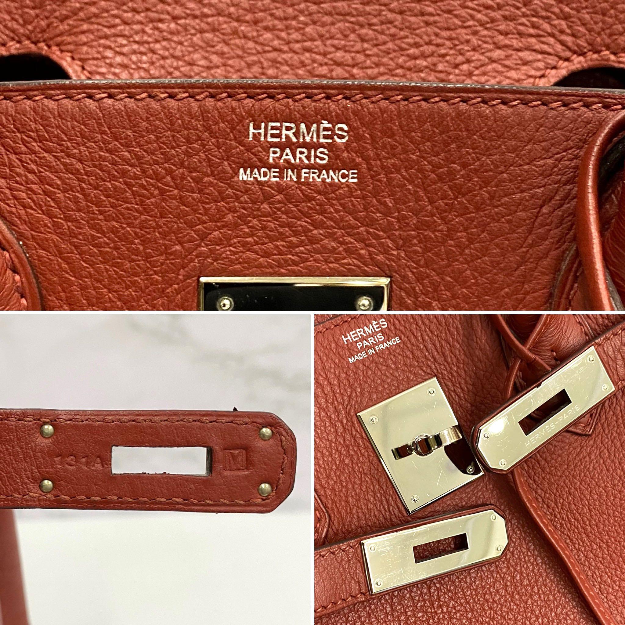 HERMES BIRKIN 30 Clemence leather Anemone □R Engraving Hand bag 500030 –  BRANDSHOP-RESHINE