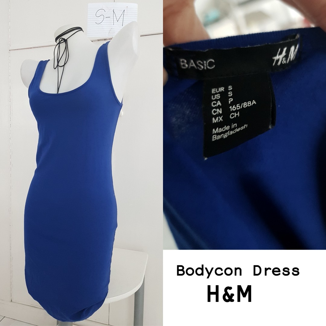 H and m blue dress hot sale