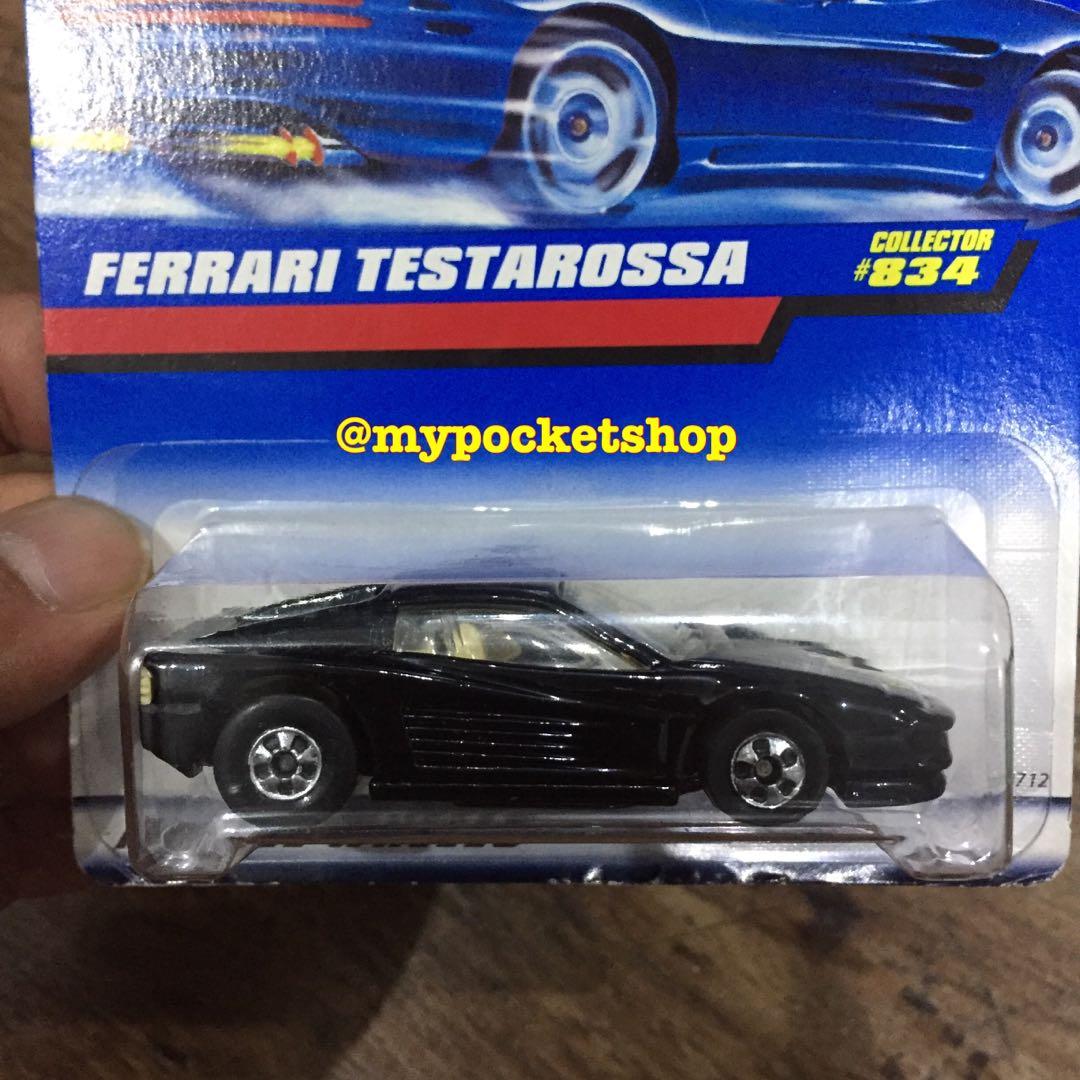 Hot Wheels FERRARI TESTAROSSA - India Base w/ Blackwall wheels