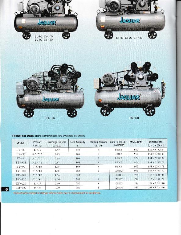 JAGUAR AIR COMPRESSOR Philippines, Commercial & Industrial, Industrial
