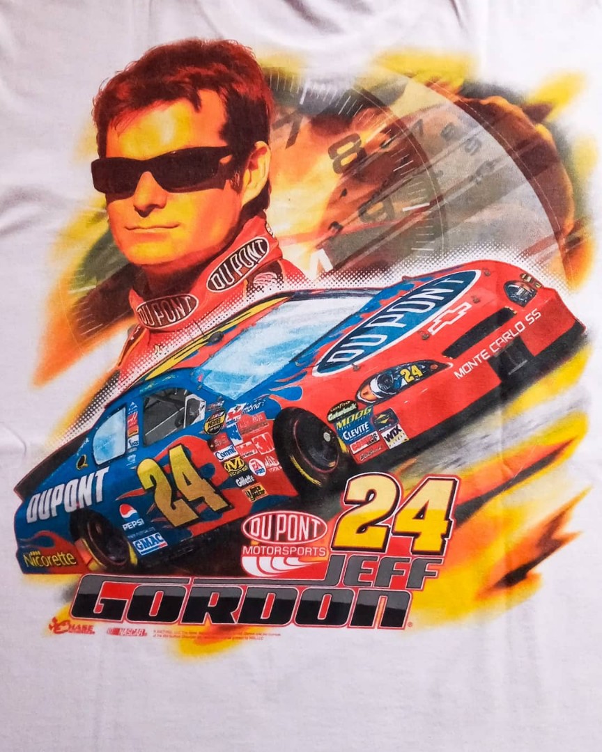 Jeff Gordon Nascar Racing Tee Men S Fashion Tops Sets Formal Shirts On Carousell