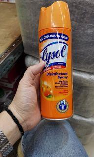 Lysol disinfect spray