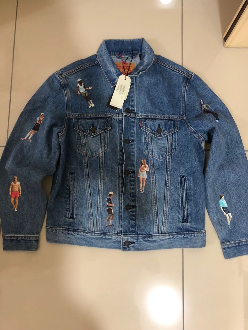 Levis X Stranger Things Jacket Men s Fashion Tops Sets Tshirts Polo Shirts on Carousell
