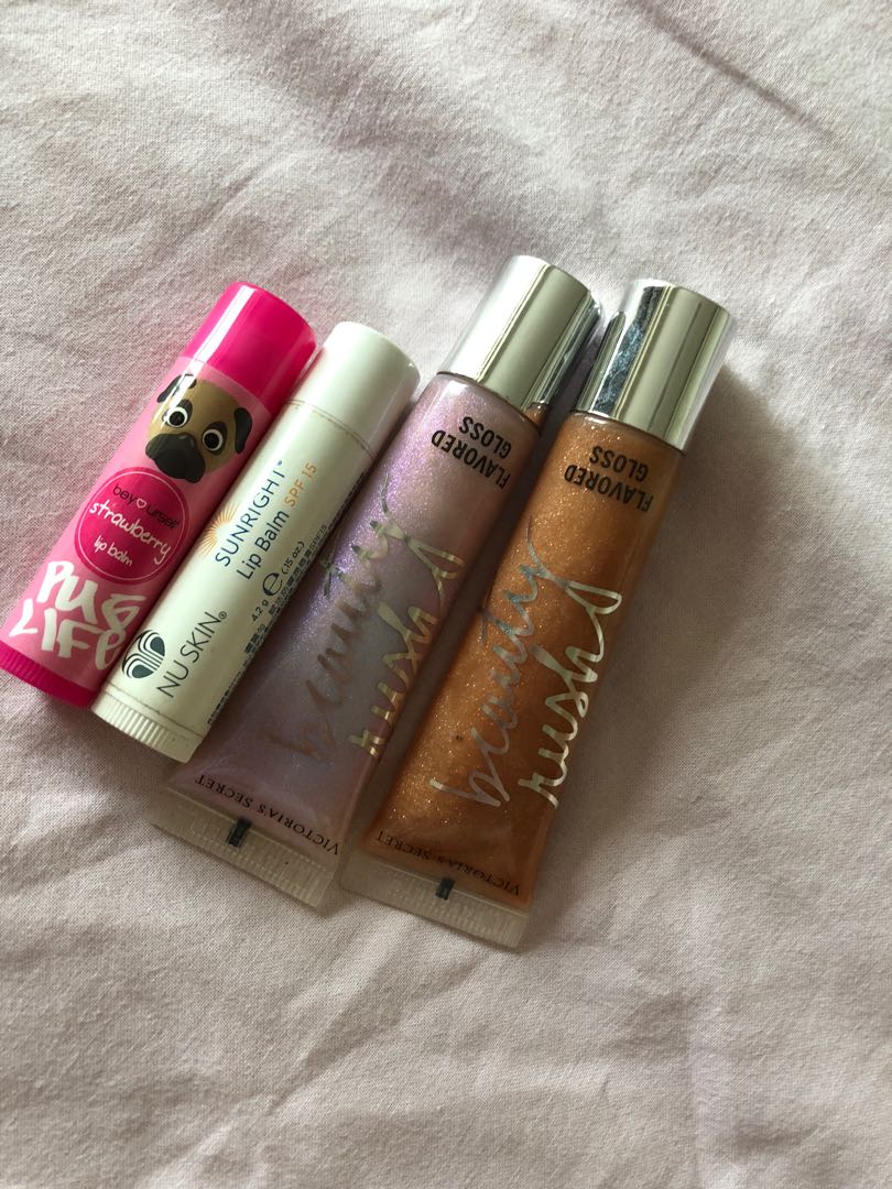 Lip Gloss And Lip Balm Bundle Health Beauty Makeup On Carousell 1 sweet as sugar lip scrub of your choice: carousell