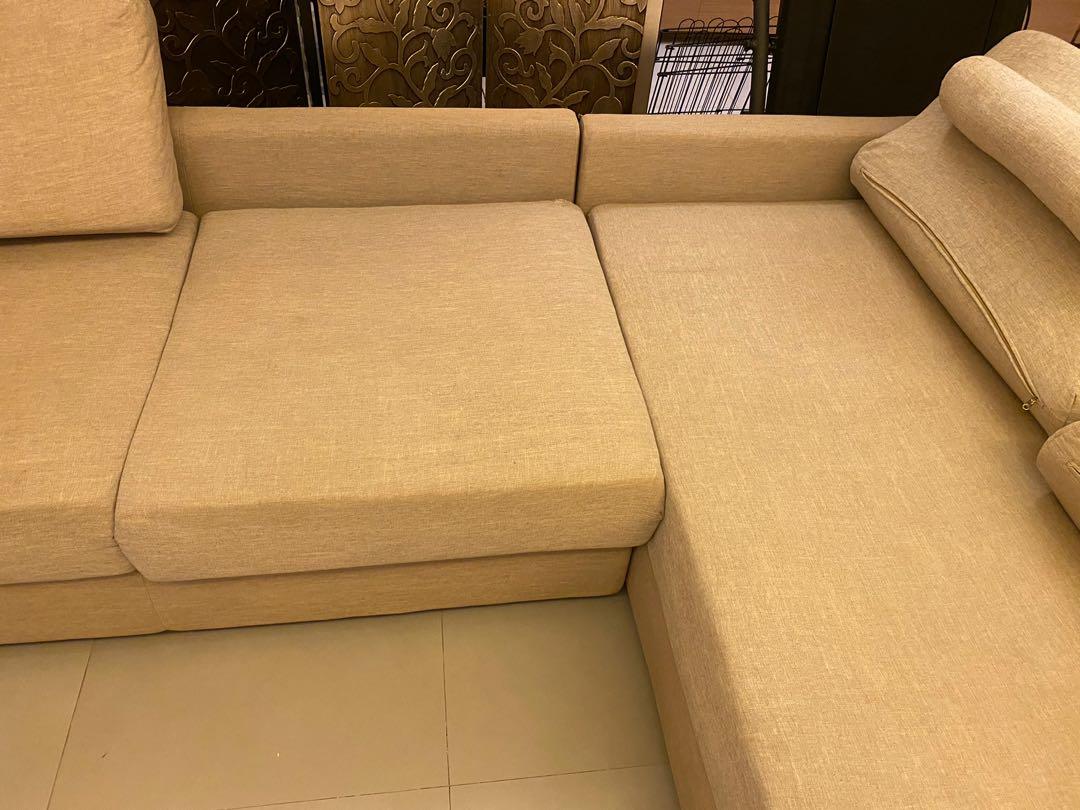 L-Shaped Sofa, 6 Seater With 2M Length Daybed. $128 & Up, Best Offer  Secures., Furniture & Home Living, Furniture, Sofas On Carousell