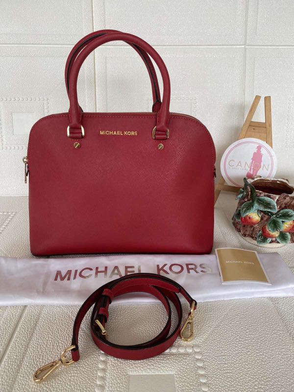 MICHAEL KORS 'Emmy' Dome Satchel, Women's Fashion, Bags & Wallets, Cross-body  Bags on Carousell