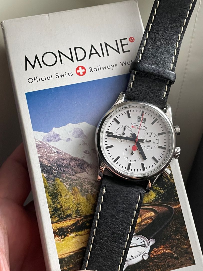 Mondaine evo big online chronograph quartz watch