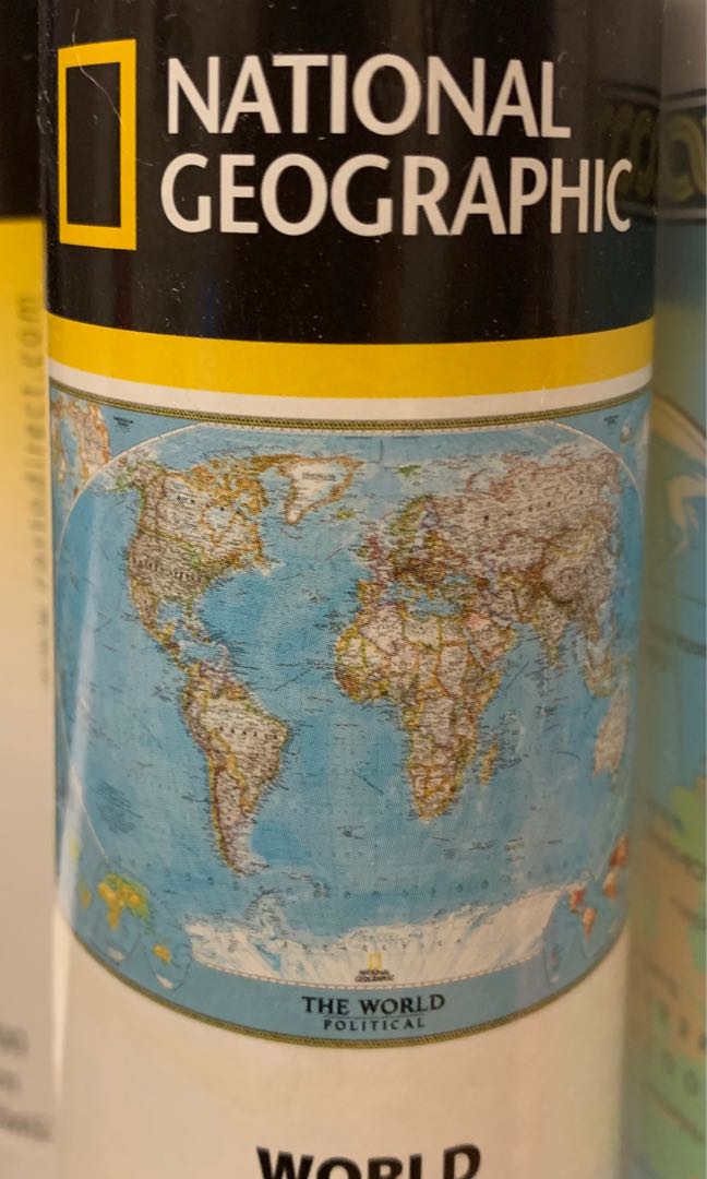 World Map By National Geographic Hobbies Toys Books Magazines National Geographic World Maps 1610955822 B650c28a