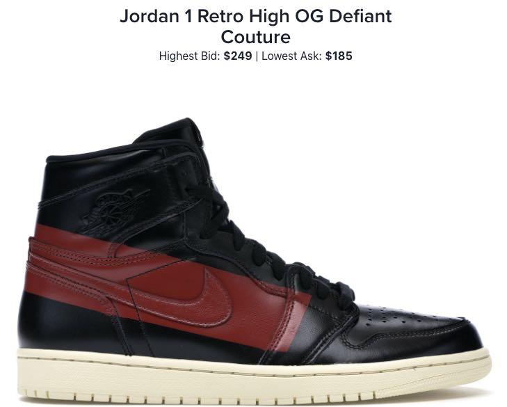 Nike air jordan 1 retro high og defiant couture 2025