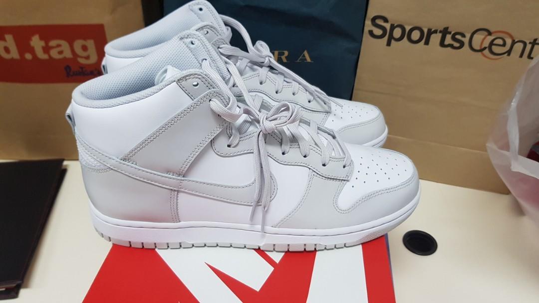 Nike Dunk Hi Retro Vast Grey Sneakers Grey/White Shoes Size 11 BNDS  completew Slight Flaw on Right Pair STEAL PRICE, Men's Fashion, Footwear,  Sneakers on Carousell