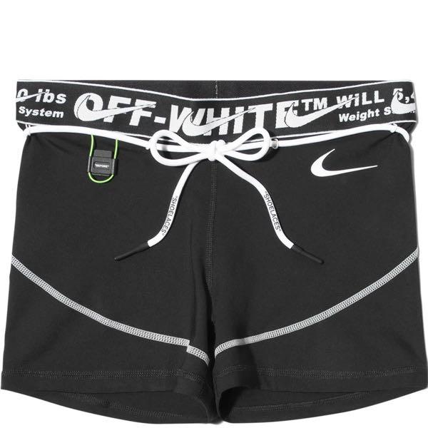 Off white nike sale womens shorts