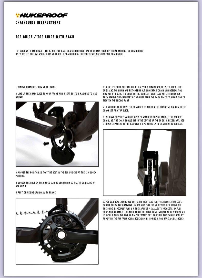 Nukeproof chain guide iscg 05 top guide with bash best sale