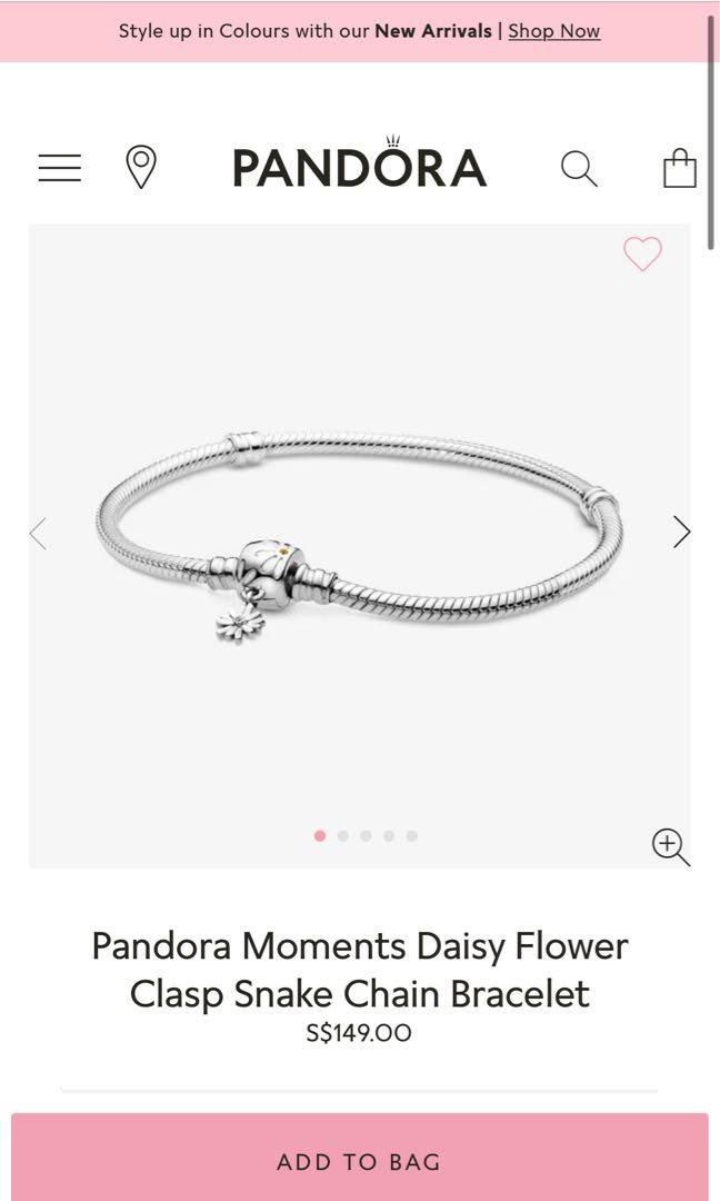Pandora Moments Daisy Flower Clasp 