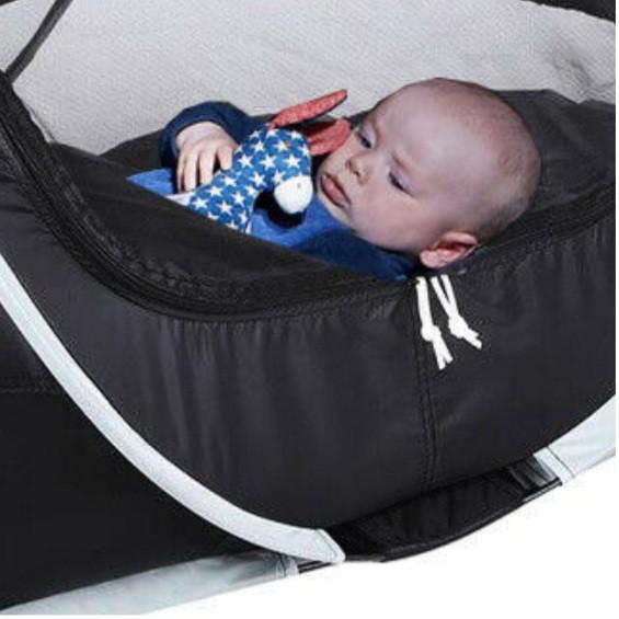 PORTABLE BABY TRAVEL COT FOLDABLE BABY POP UP DOME CAMPING