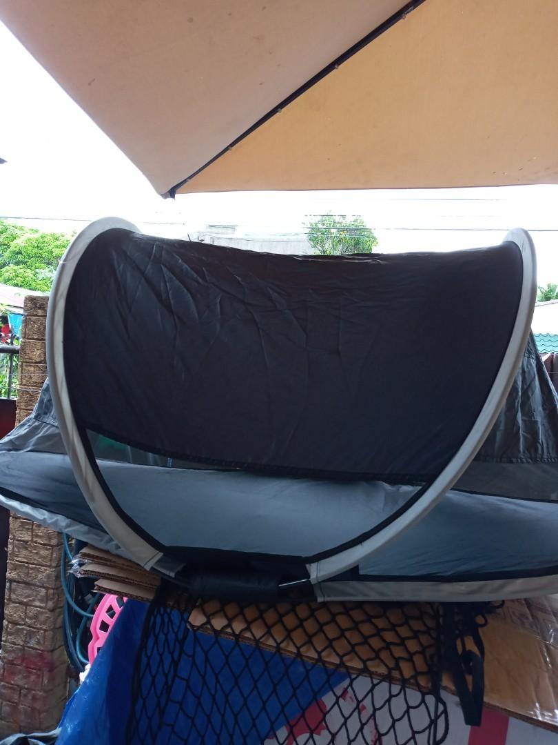 PORTABLE BABY TRAVEL COT FOLDABLE BABY POPUP DOME CAMPING PORTACOT