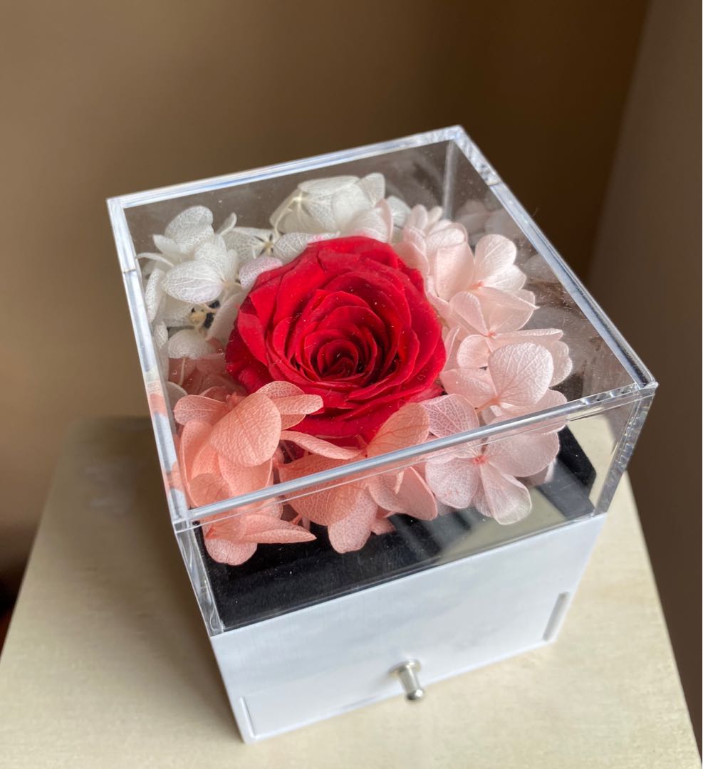 Preserved Flower Jewellery Box Hobbies Toys Stationery Craft Flowers Bouquets On Carousell