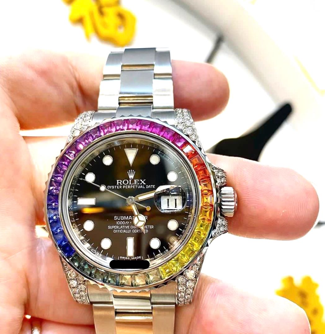 Rolex 116610ln submariner date custom diamond Luxury Watches on