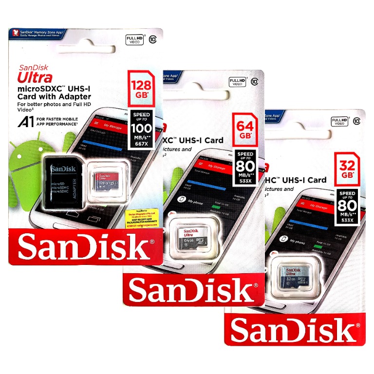 [Ready Stock] Sandisk Ultra 32GB & 64GB Micro SD Card | Sandisk Ultra ...
