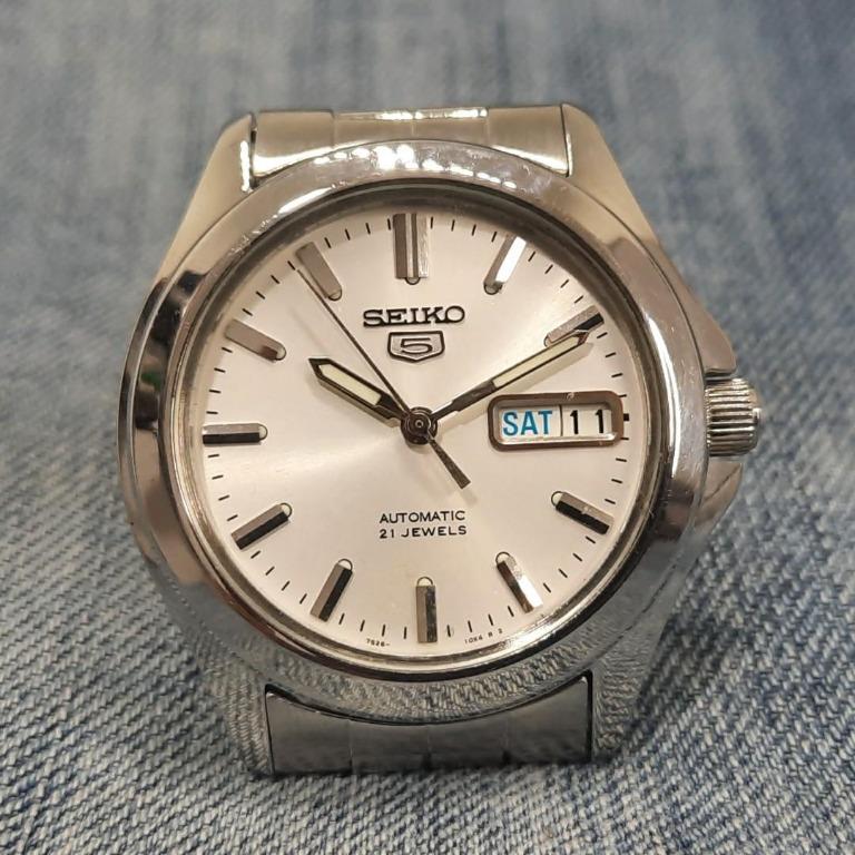 Seiko 7s26 03t0 Export Model 21 Jewels Day And Date Automatic Men S Watch Women S Fashion Watches Accessories Watches On Carousell