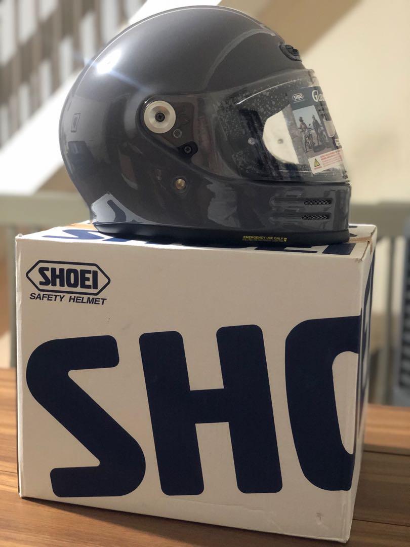 Shoei glamster basalt grey XL (61-62cm), Motorbikes, Motorbike Parts \u0026  Accessories, Helmets and other Riding Gears on Carousell