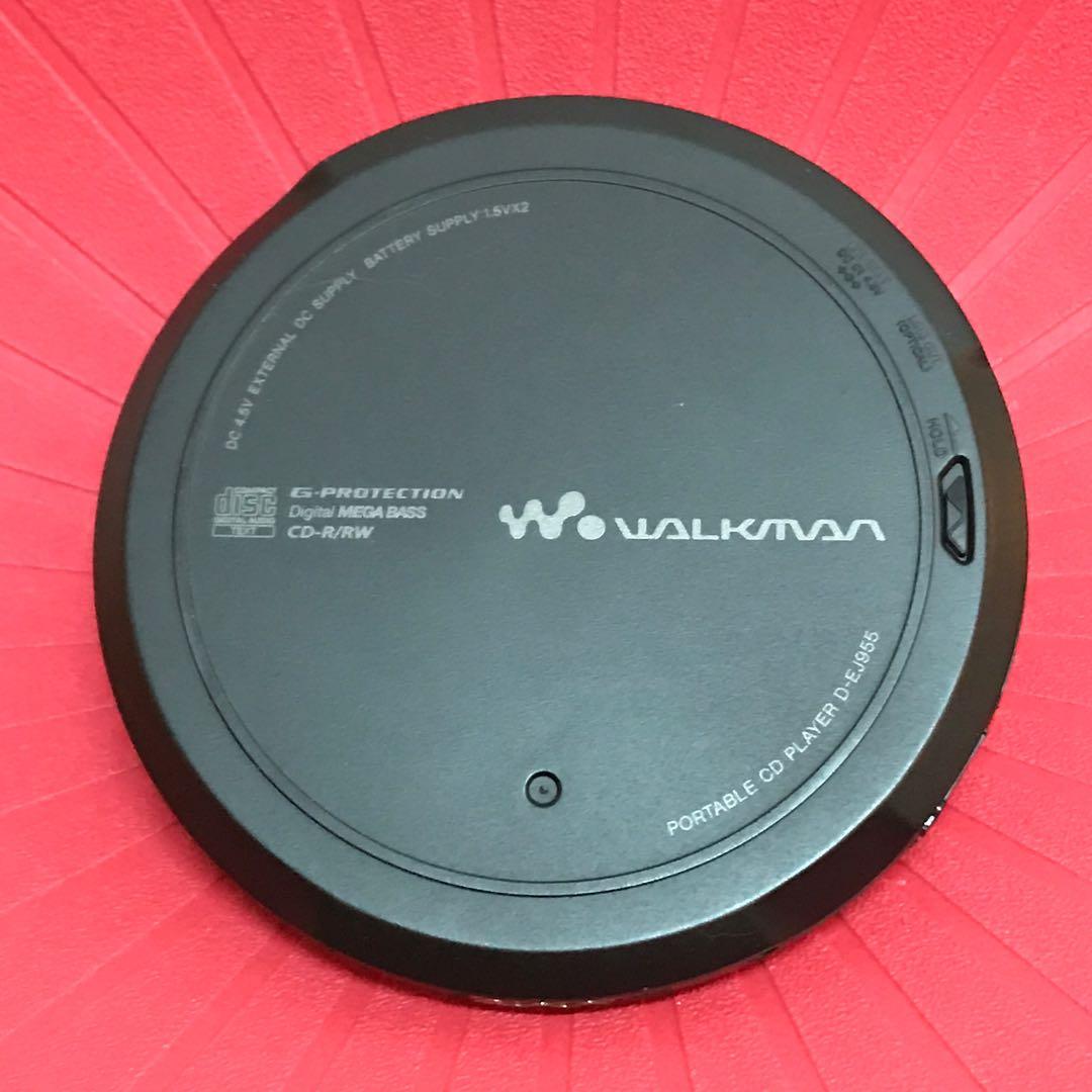 Ultra Slim Sony D-EJ955 CD Walkman/Discman Portable CD Player .