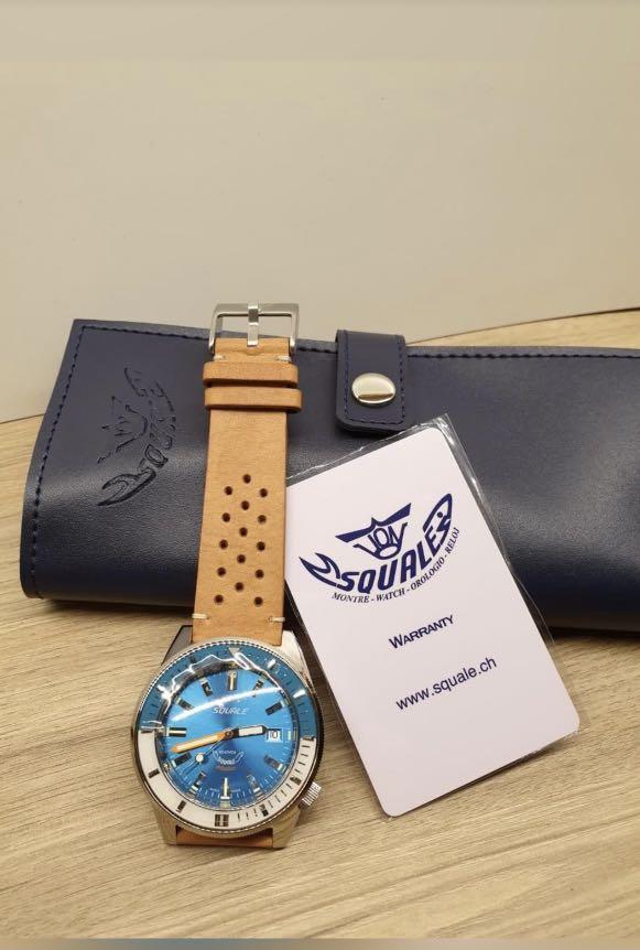 Squale Matic Light Blue Leather (Category: Men's Watches) located in Quezon City. Submitted by fletch06 (Listing ID 1063591684, Image 2). Description: .
