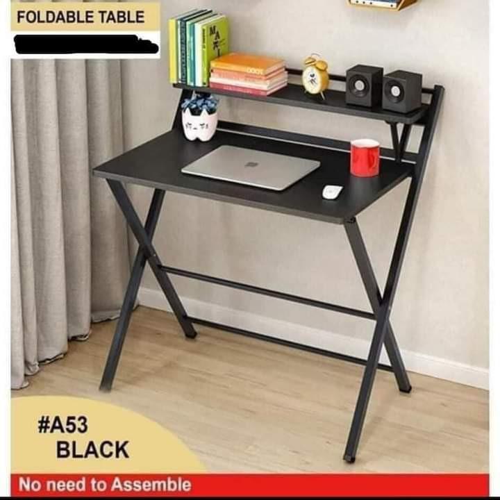 study folding table (Category: Tables & Sets) located in Manila. Submitted by ayahallinoneshop (Listing ID 1063742885, Image 2). Description: size: 84cmx50cmx93cm color: maple wood,white.