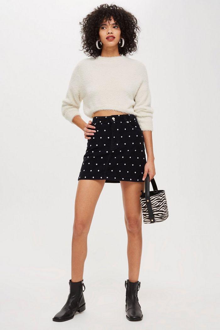 Topshop spotty skirt outlet