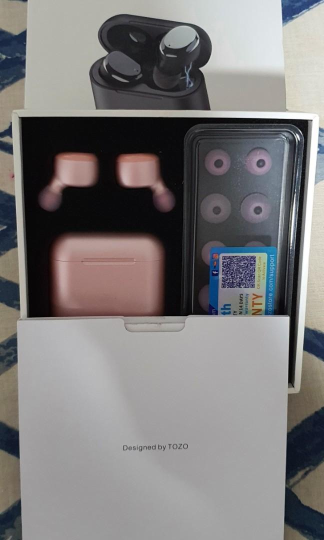 TOZO T6 ROSE GOLD PINK Audio Earphones on Carousell