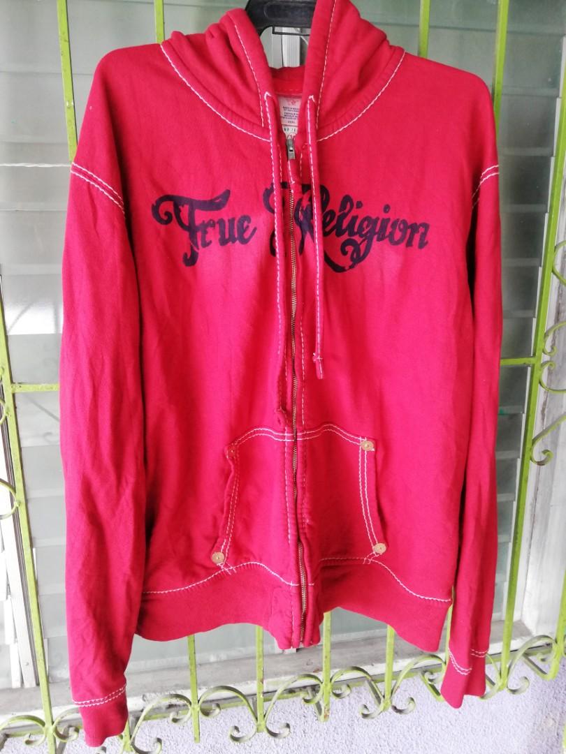 pink true religion hoodie