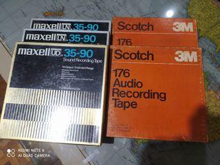 Vintage open reel recorder tapes & accessory