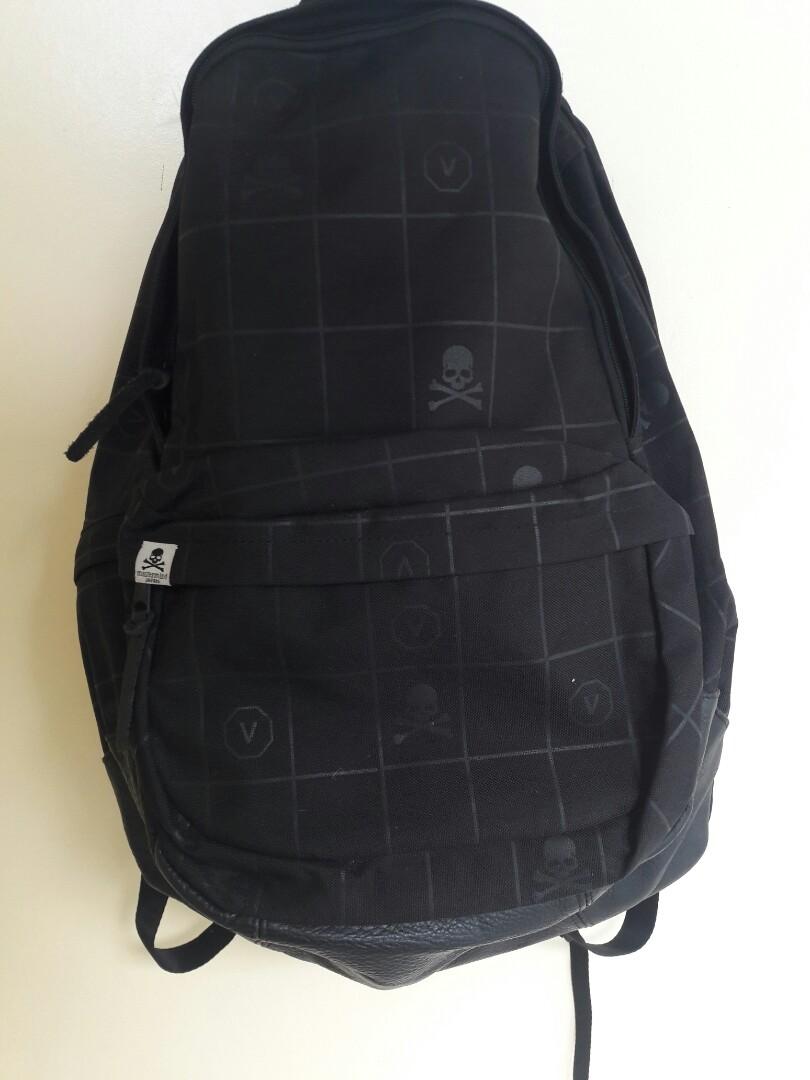 Visvim X Mastermind Bagpack (Category: Backpacks) located in Baguio. Submitted by damnmitri (Listing ID 1063687942, Image 1). Description: Visvim X Mastermind Bagpack Condition: 8.5/10 Size: Free Issue: 3 Zippers are destroyed but works perfectly..