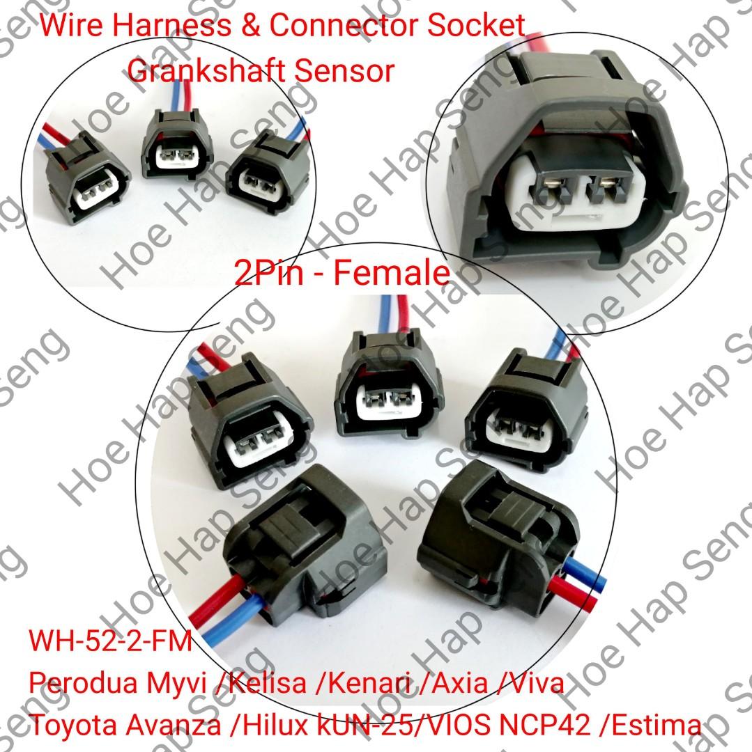 Wh 52 2 Fm Crank Sensor Timing Sensor For Toyota Camry Estima Wish Connector Auto Accessories On Carousell