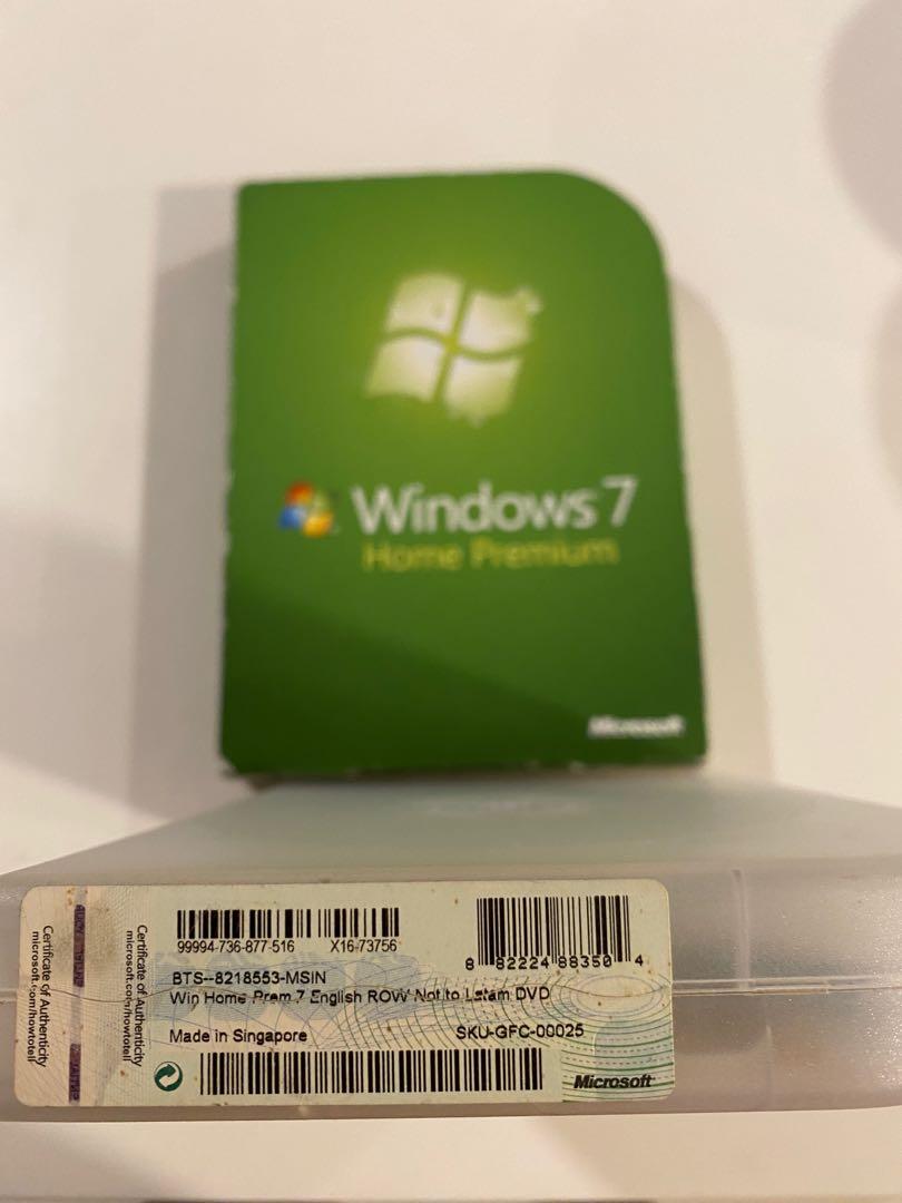 Windows 7 Home Premium Unopened Installation Cd Incl Product Key, Tv & Home  Appliances, Tv & Entertainment, Entertainment Systems & Smart Home Devices  On Carousell