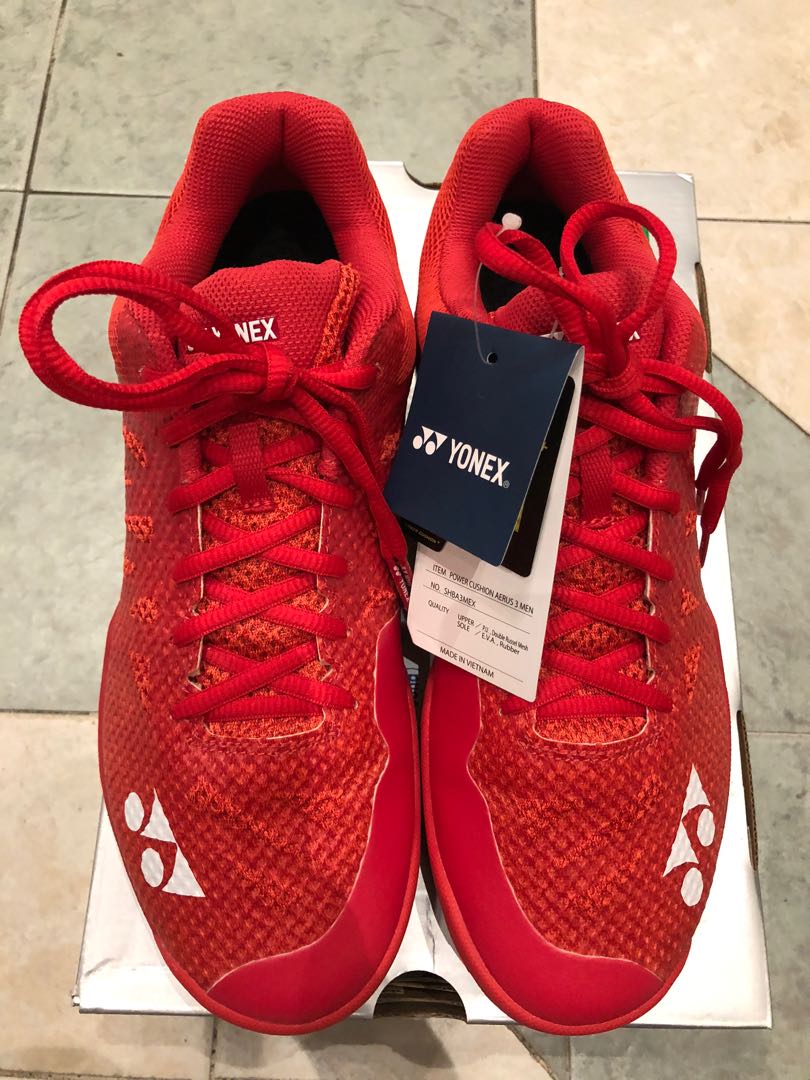 Yonex Aerus 3 red badminton shoes