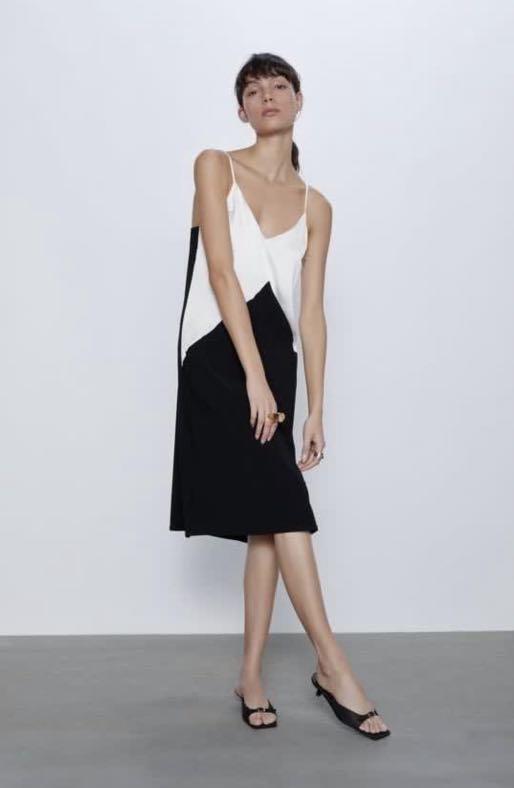 Zara color block dress top