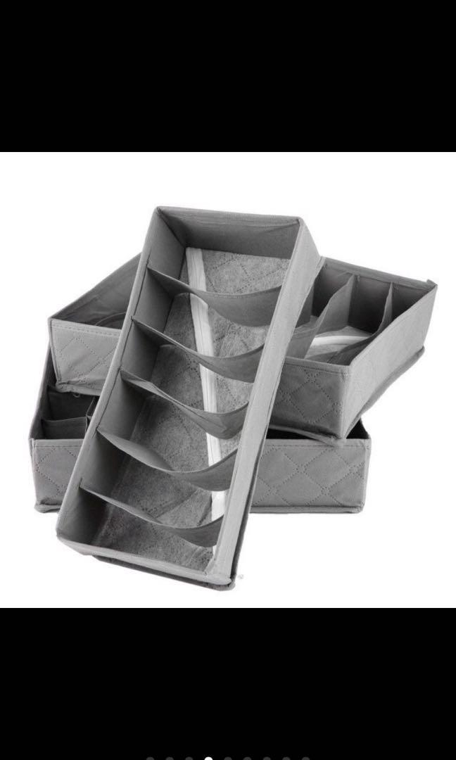 3 pc Cabinet Foldable Undergarments Linen Organizer Set (Category: Storage Boxes & Baskets) located in Taguig. Submitted by endlessbliss_ph (Listing ID 1063830203, Image 1). Description: FOR PRE-ORDER 5-12 days ETA, usually arrives earlier.