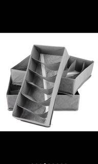 3 pc Cabinet Foldable Undergarments Linen Organizer Set