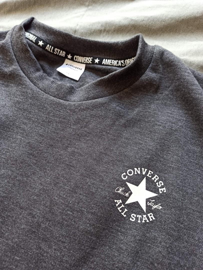 日本Converse All Star homewear 運動服行山T Tee shirt 流行潮服長袖上衣, 女裝, 上衣, T-shirt -  Carousell
