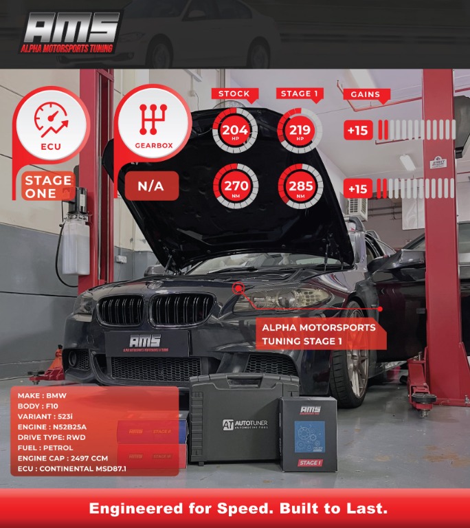Alpha Motorsports Peformance BMW F10 523i N52B25 2.5 Custom