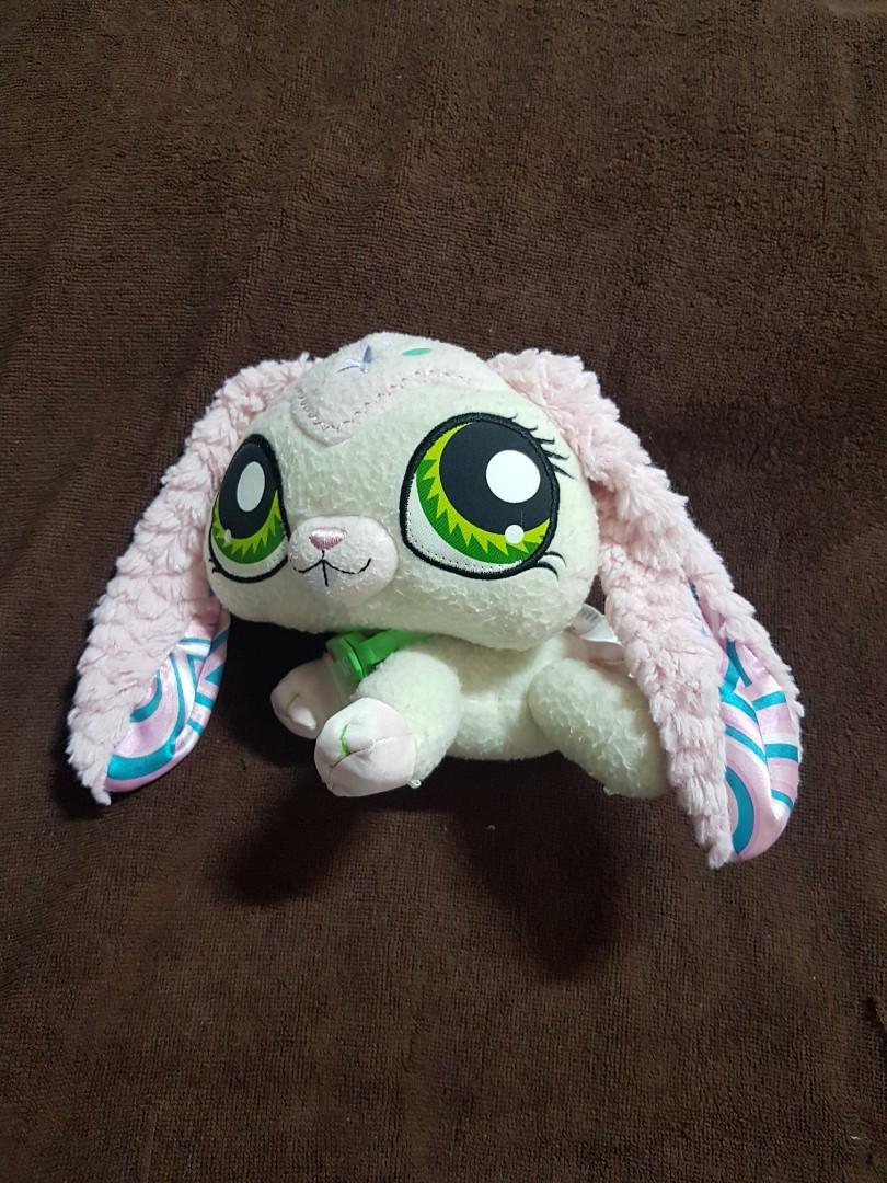 Authentic Hasbro Littlest Pet Shop LPS VIP Pets Surprise Pet Bunny Rabbit Beanie Plush Soft Toy
