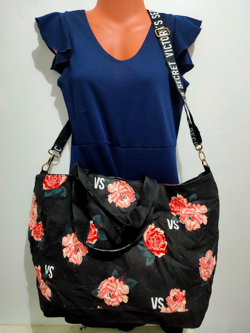Authentic Victoria s Secret Floral Weekender Tote Bag Women s