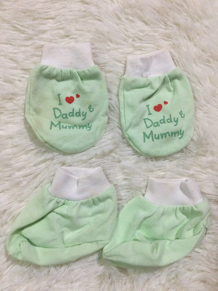 Baby mittens and booties sales