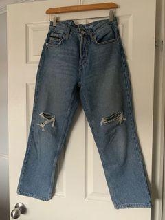 Calvin Klein high waist straight leg jeans