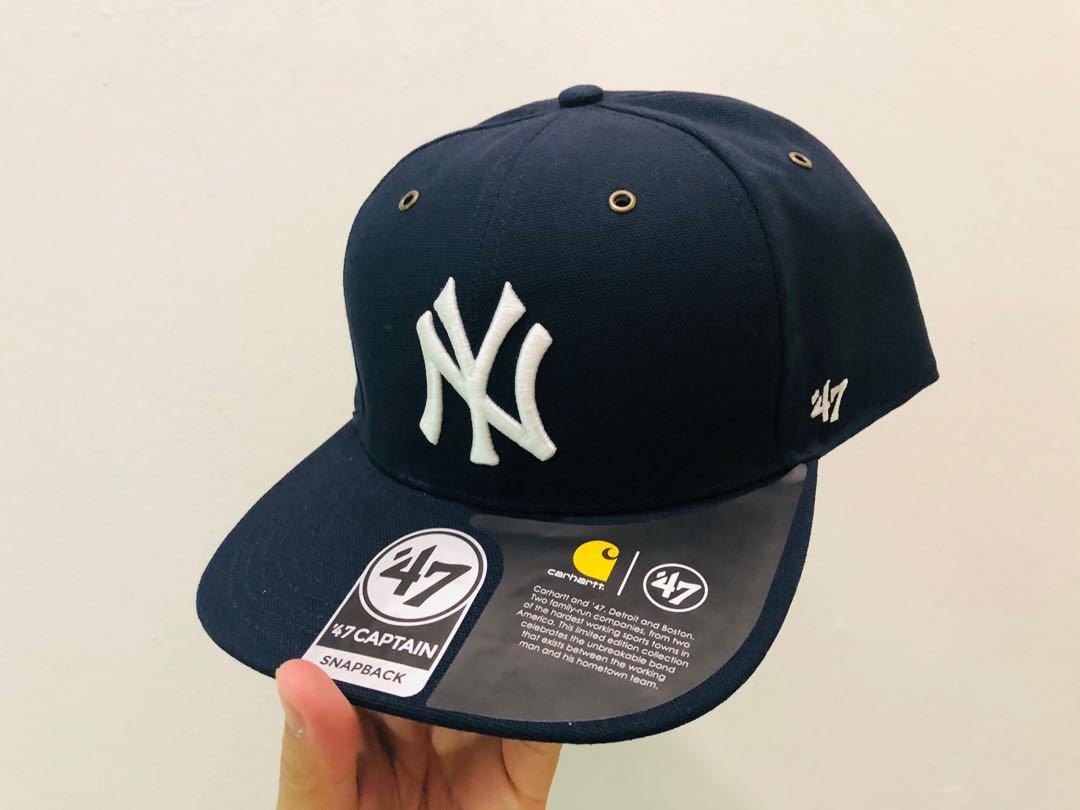 New York Yankees 47 Brand Carhartt Hat Mens Baseball Cap Cotton Canvas  Runner OS
