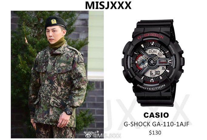 casio] G-shock GA-110-1AJF GD退伍帶著的手表, 名牌, 手錶- Carousell