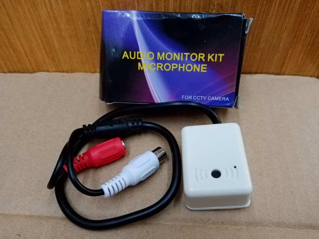 CCTV Microphone audio monitor kit / 1 month warranty, Furniture & Home Living, Security & Locks